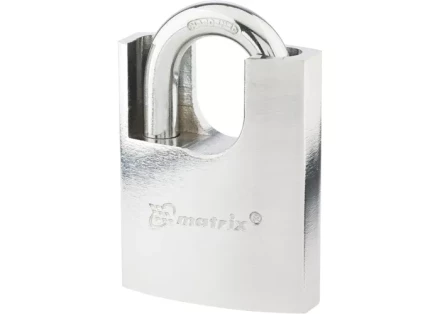 Замок навесной защищенная дужка 50 мм MATRIX 91804 купить в Перми