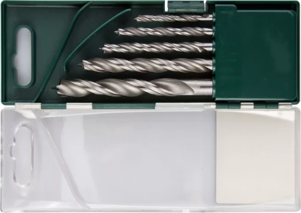 Набор сверл по дереву, KRAFTOOL 29400-H5, 5шт(4-10мм), двухленточных, спиральных 29400-H5 купить в Перми