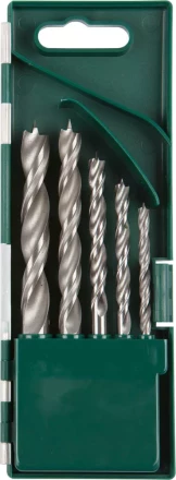 Набор сверл по дереву, KRAFTOOL 29400-H5, 5шт(4-10мм), двухленточных, спиральных 29400-H5 купить в Перми