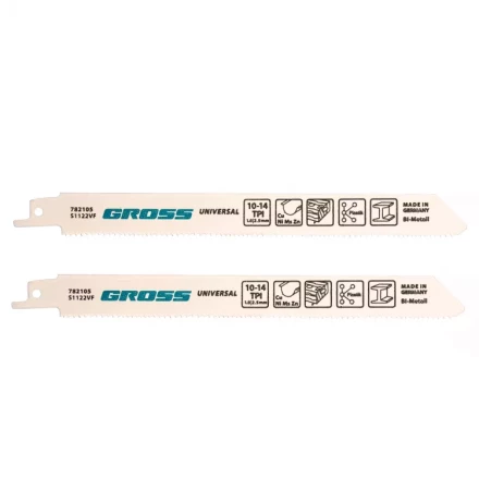Полотна универсальные для сабельной пилы 4431VP - S1122VF 180 x 18-25 мм 2 шт Gross 782105 купить в Перми