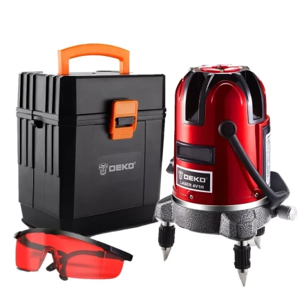 Уровень лазерный LL57 SET3 DEKO, 065-0283, в пластиковом кейсе купить в Перми