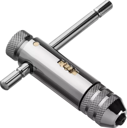 Метчикодержатель ЗУБР &quot;ПРОФЕССИОНАЛ&quot; с храповым механизмом и реверсом М3 - М10, 85 / 100 мм 28137-85_z01 купить в Перми