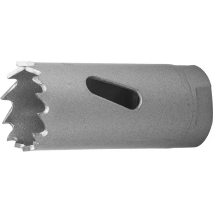 Коронка ЗУБР "ЭКСПЕРТ" биметаллическая, быстрорежущая сталь, глубина сверления до 38мм, d-22мм 29531-022_z01 купить в Перми