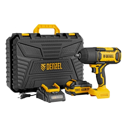Гайковерт ударный аккумуляторный бесщет. CIWH-BL-20-1000, Li-Ion, 20 В// Denzel 26528 купить в Перми