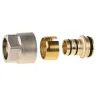 Соединитель GENERAL FITTINGS для металлопластиковых труб, евроконус, никелированная латунь, 3/4" / 20 мм x 2,0 мм 51047-3/4-20 купить в Перми