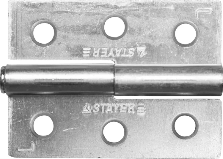 Петля дверная STAYER "MASTER" разъемная, цвет белый цинк, левая, 65мм 37613-65-1L купить в Перми