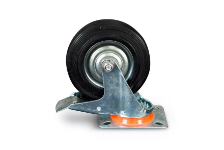 Колесо поворотное резина SRCLb 55 125 мм с тормозом (N) 1024208 купить в Перми