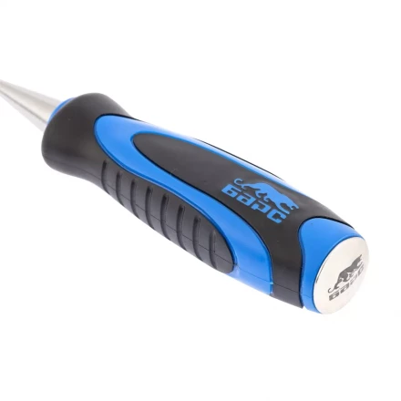 Долото-стамеска,плоская,24мм, двухкомпонентная рукоятка,металлический затыльник БАРС 24649 купить в Перми