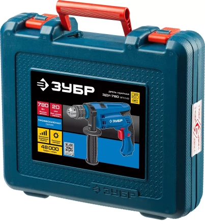 Дрель ударная + кейс ЗДУ-780 ЭРКМ2 серия ПРОФЕССИОНАЛ купить в Перми