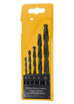 Набор сверл по металлу 1,5-2,5-3-4-5 мм HSS 5 шт пластиковый бокс цилиндрический хвостовик SPARTA 723155 купить в Перми