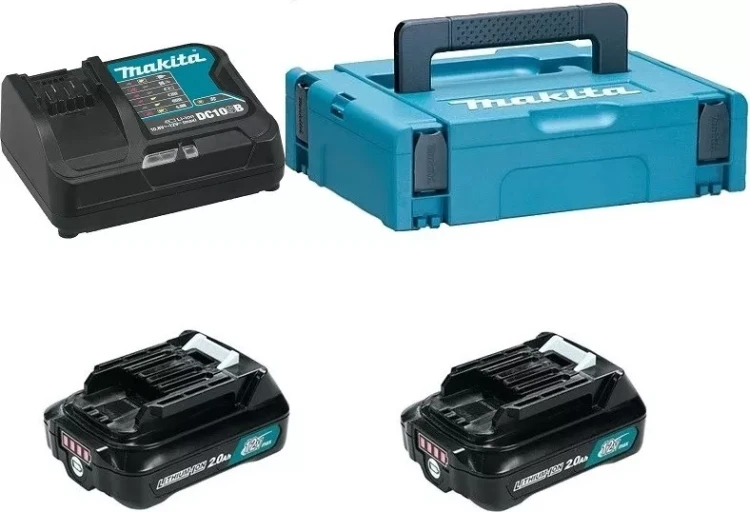 Набор 2 аккумулятора BL1021B + зарядное устройство DC10SB Makita 197658-5 купить в Перми