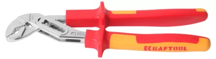 Клещи &quot;ELECTRO-KRAFT&quot;, Cr-Mo сталь, двухкомпонентная маслобензостойкая рукоятка, хромированное покрытие, 250мм, KRAFTOOL 2202-10-25_z01 купить в Перми