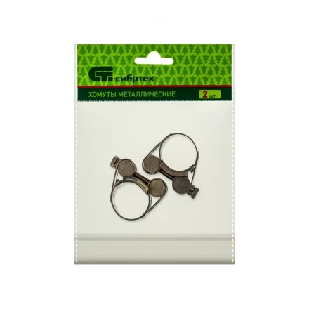 Хомуты металлические силовые 23-25 мм ширина 18 мм шарнирный W4 2 шт Сибртех 475083 купить в Перми