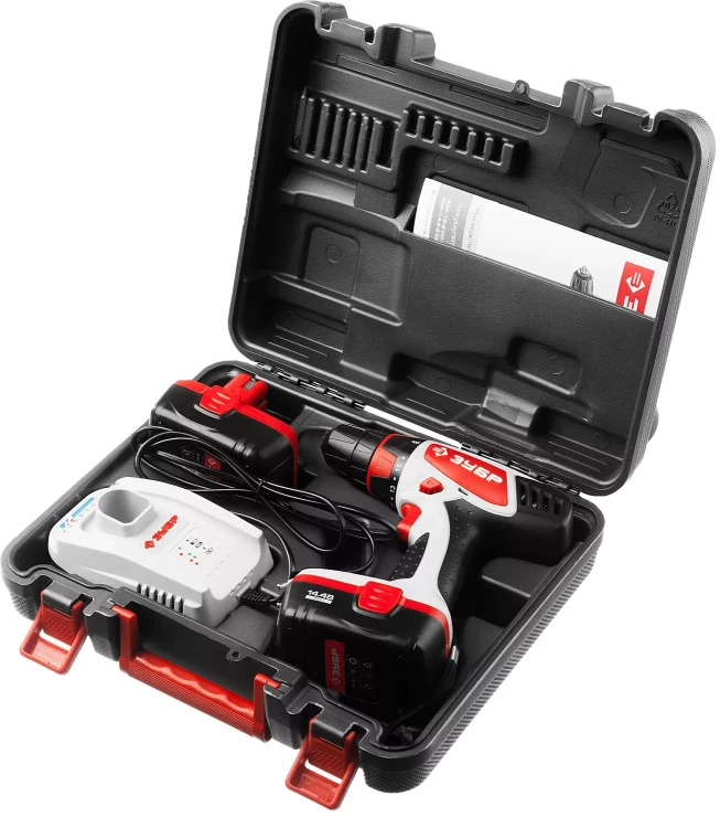 Дрель-шуруповерт 2 АКБ ЗДА-14.4-2 КИН серия МАСТЕР купить в Перми