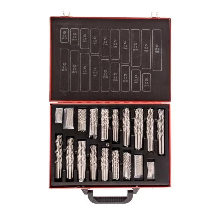 Набор сверл по металлу 1-10 мм 170 шт. HSS в металлическом кейсе Matrix 723170 купить в Перми