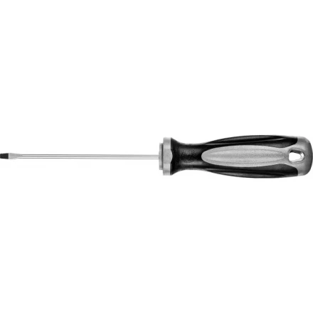 Отвертка MIRAX 25095-03-10, закаленный стержень, двухкомпонентная рукоятка, SL3x100мм 25095-03-10 купить в Перми