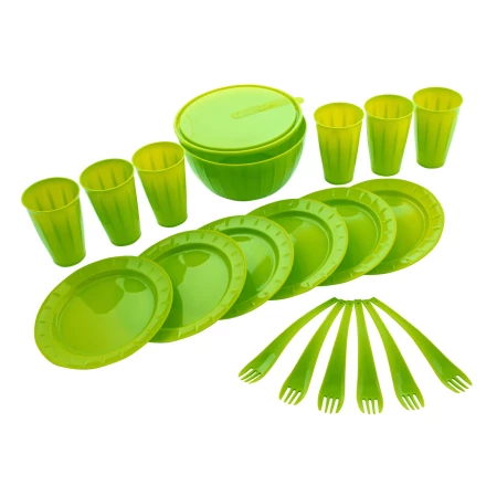 Набор для пикника на 6 персон, 20 предметов, контейнер 9 л в комплекте, Camping// Palisad 69451 купить в Перми