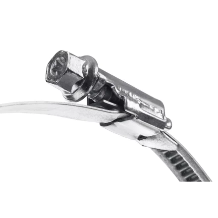 ЗУБР Х-9Н, 70 - 90 мм, накатная лента 9 мм, цинк, 25 шт, червячный хомут (37807-90) купить в Перми