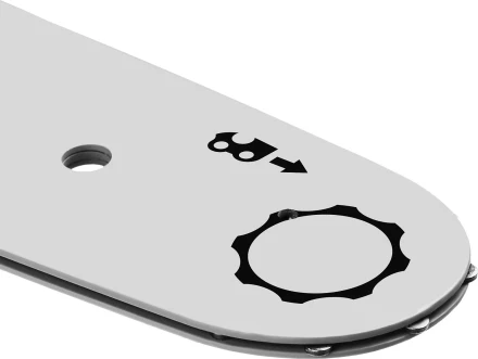 ЗУБР тип 4, шаг 3/8, паз 1.3 мм, 40 см, шина для электро и бензо пил (70204-40) купить в Перми