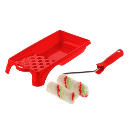 Малярный набор для работ с эмалями: кювета 150 мм х 290 мм и мини-валик 110 мм Сибртех 80453 купить в Перми