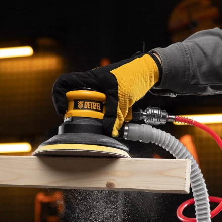 Эксцентриковая шлифовальная машина Denzel EPG150, 150 мм, 10000 об/мин, 5 мм, 160 л/мин 57476 купить в Перми