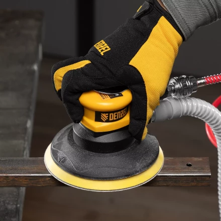 Эксцентриковая шлифовальная машина Denzel EPG150, 150 мм, 10000 об/мин, 5 мм, 160 л/мин 57476 купить в Перми