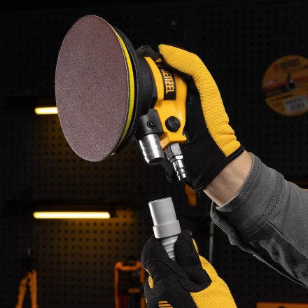 Эксцентриковая шлифовальная машина Denzel EPG150, 150 мм, 10000 об/мин, 5 мм, 160 л/мин 57476 купить в Перми