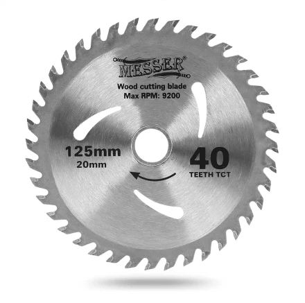 MESSER ТСТ диск по дереву 125Х20Х40Т мах 9200 об/мин купить в Перми