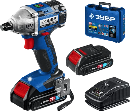 Ударный бесщеточный гайковерт, 2 АКБ T7 (2 Ач), в кейсе GB-250-22 серия «ПРОФЕССИОНАЛ» купить в Перми