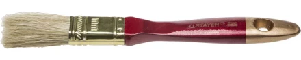 Кисть плоская STAYER &quot;UNIVERSAL-PROFI&quot;, светлая натуральная щетина, деревянная ручка, 20мм 0104-020 купить в Перми