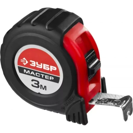 Рулетка ЗУБР &quot;МАСТЕР&quot;, обрезиненный корпус, на карточке, 3м/16мм 34055-03-16_z02 купить в Перми