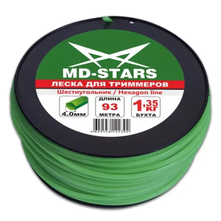Леска для триммера HEXAGON LINE (шестиугольник) катушка 1,6ММХ583М купить в Перми