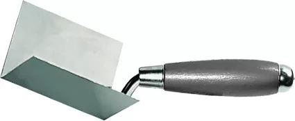 Мастерок из нерж. стали 110 х 75 х 75 мм для внутренних углов деревянная ручка  MATRIX 86310 купить в Перми