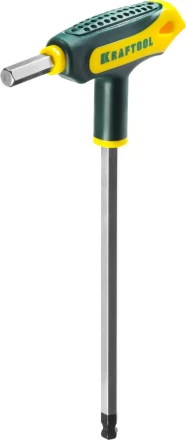 Набор KRAFTOOL Ключи &quot;INDUSTRIE&quot; имбусовые,Cr-Mo(S2),Т-образные, эргоном двухкомп рукоятка,HEX,с шариком,9 шт,в боксе 27454-H9 купить в Перми