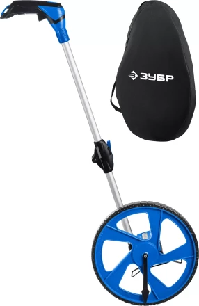 ЗУБР 0.1 - 9999 м, измерительное колесо, (курвиметр) со складной алюминиевой рукояткой, Профессионал (34880) купить в Перми