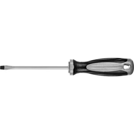 Отвертка MIRAX 25095-05-10, закаленный стержень, двухкомпонентная рукоятка, SL5x100мм 25095-05-10 купить в Перми