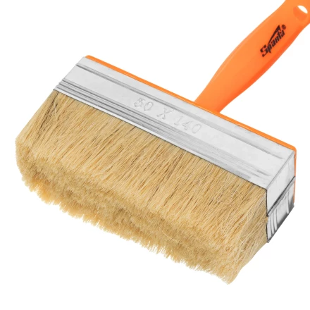 Кисть-ракля, 50х140 мм, натуральная щетина, пластмассовый корпус, пластмассовая ручка// Sparta 841072 купить в Перми