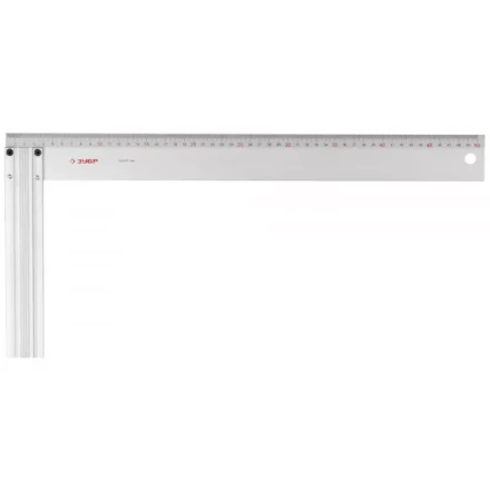 Угольник ЗУБР &quot;ЭКСПЕРТ&quot; столярный, жесткое профилированное полотно, усиленная алюминиевая рукоятка, 500мм 34395-50 купить в Перми