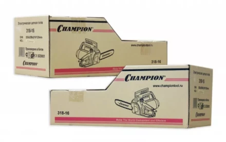 Электропила 318-16 3/8-1,3-57 поперечный двигатель CHAMPION купить в Перми