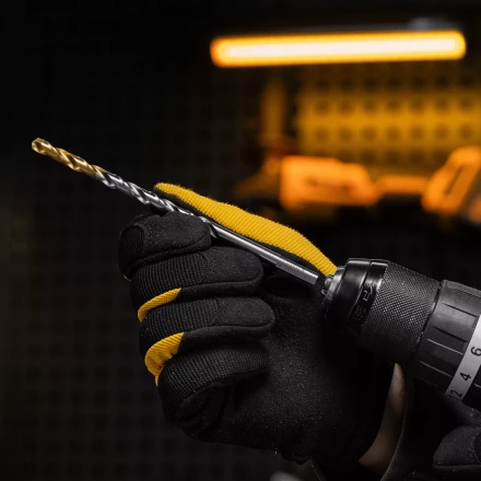 Сверло спиральное по металлу Denzel 6,5 х 148 мм, Р6М5, Golden Tip, удлиненное, 718257 купить в Перми