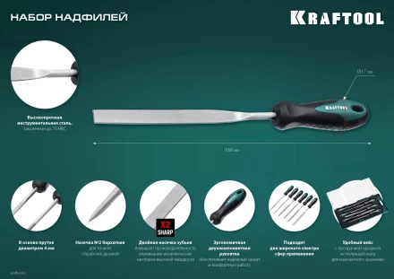 Набор надфилей KRAFTOOL 16030-6 купить в Перми