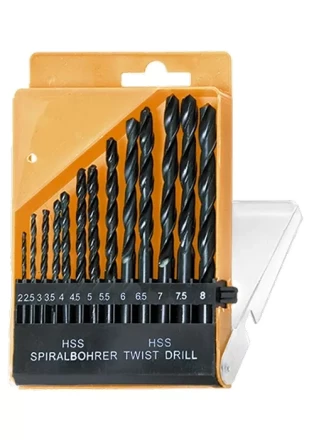 Набор сверл по металлу 2-8 мм (через 0,5 мм) HSS 13шт цилиндрический хвостовик SPARTA 723355 купить в Перми