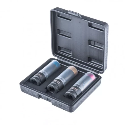 Набор головок ударных шестигранных для колесных дисков 17 19 21 мм 1/2&quot; 3 предмета Gross 13196 купить в Перми