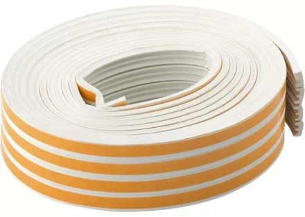 Уплотнитель 12 м профиль &quot;E&quot; белый СИБРТЕХ 93921 купить в Перми