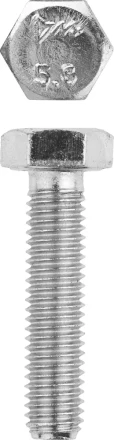 Болт ЗУБР &quot;МАСТЕР&quot; с шестигранной головкой, ГОСТ 7798-70, класс прочности 5.8, оцинкованный, M8x35мм, 5кг 303080-08-035 купить в Перми