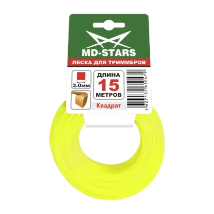 Леска для триммера SQUARE (квадрат) 1,6ММХ15М купить в Перми