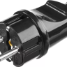 Вилка MAXElectro электрическая, 16А/220В, с заземлением, черная, STAYER 55160-B купить в Перми