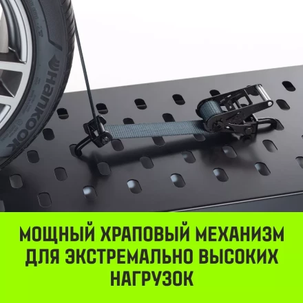 Ремень стяжной автовозный HITCH PROFF 50мм STF 600DaN 4000кг 3м текстил контр 750мм поворотн J-крюки (SZ068109) купить в Перми