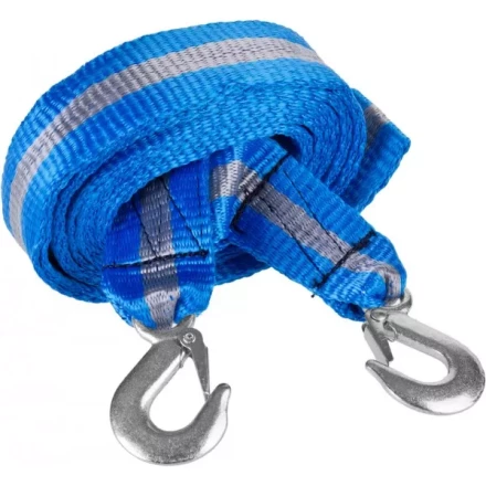 Трос буксировочный ЗУБР &quot;ЭКСПЕРТ&quot;, 2 крюка, сумка, 5м, 5т 61215-5 купить в Перми