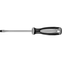 Отвертка MIRAX 25095-06-10, закаленный стержень, двухкомпонентная рукоятка, SL6x100мм 25095-06-10